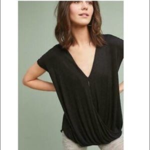 Anthropologie Language black top small